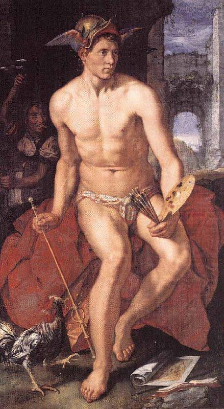 Hendrick Goltzius Mercury as personification of painting oil painting picture